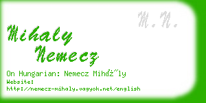 mihaly nemecz business card